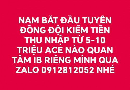 TUYỂN ĐỒNG ĐỘI
